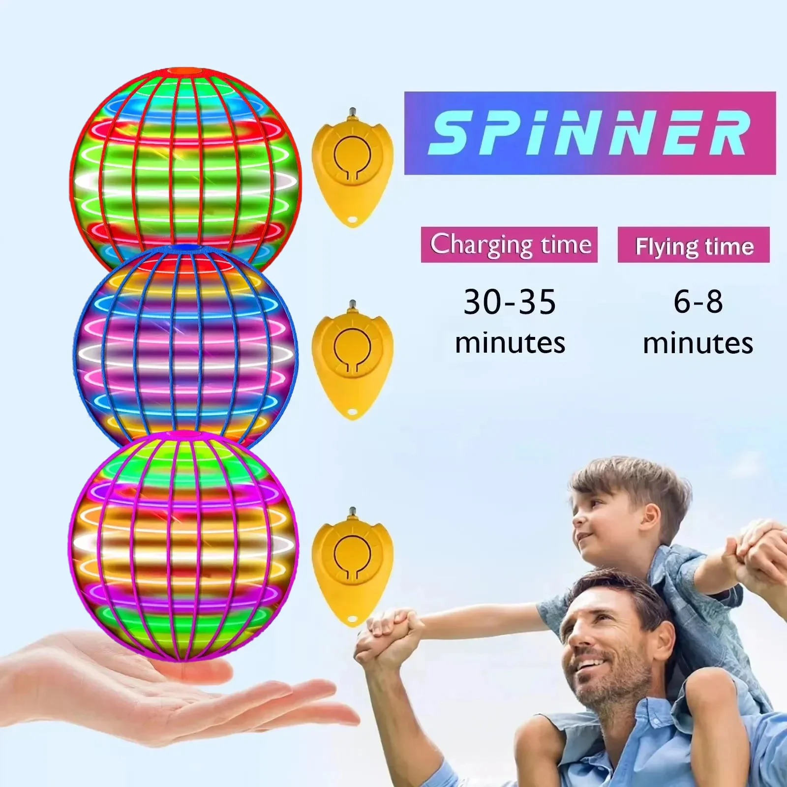 Flying Ball Boomerang Spinner  – Drone Beacon Light Bewertung und Preis